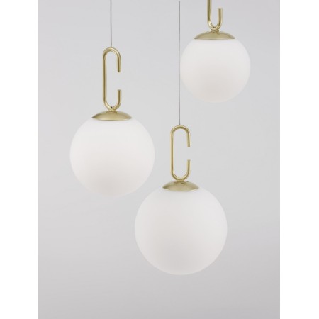 złota wyszukana lampa wisząca - nowoczesna ledowa Luces Exclusivas YARA LE42758