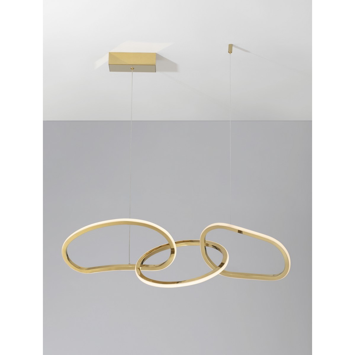 złota ekskluzywna lampa wisząca - nowoczesna ledowa Luces Exclusivas CELAYA LE42759