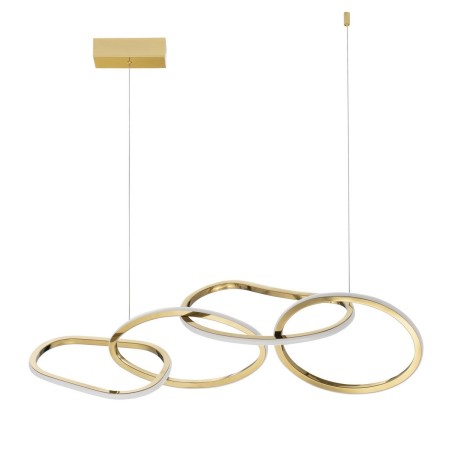 złota modna lampa wisząca - nowoczesna ledowa Luces Exclusivas CELAYA LE42760