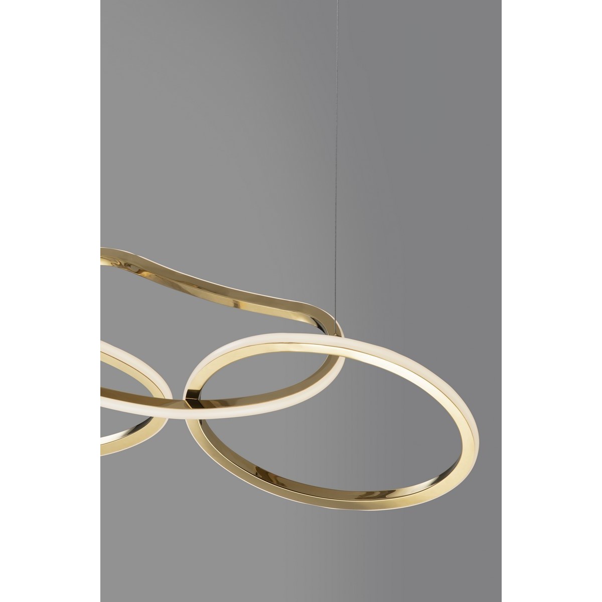 złota modna lampa wisząca - nowoczesna ledowa Luces Exclusivas CELAYA LE42760