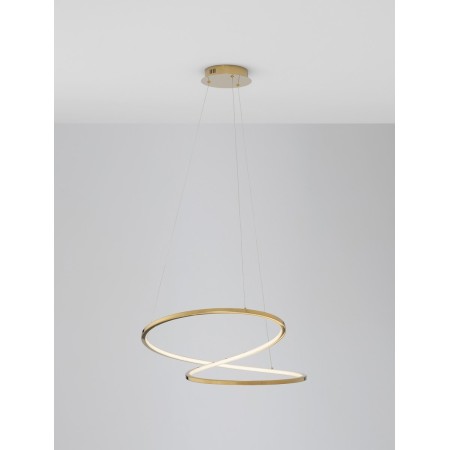 złota nowoczesna lampa wisząca - nowoczesna ledowa Luces Exclusivas CELAYA LE42761