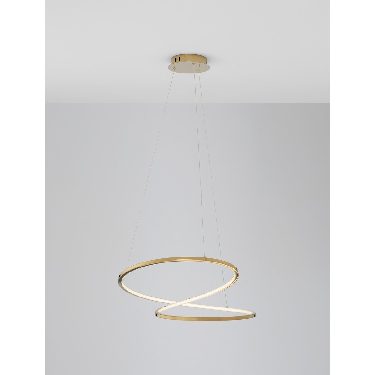 złota nowoczesna lampa wisząca - nowoczesna ledowa Luces Exclusivas CELAYA LE42761