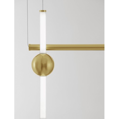 złota dekoracyjna lampa wisząca - nowoczesna ledowa Luces Exclusivas IGUALA LE42764