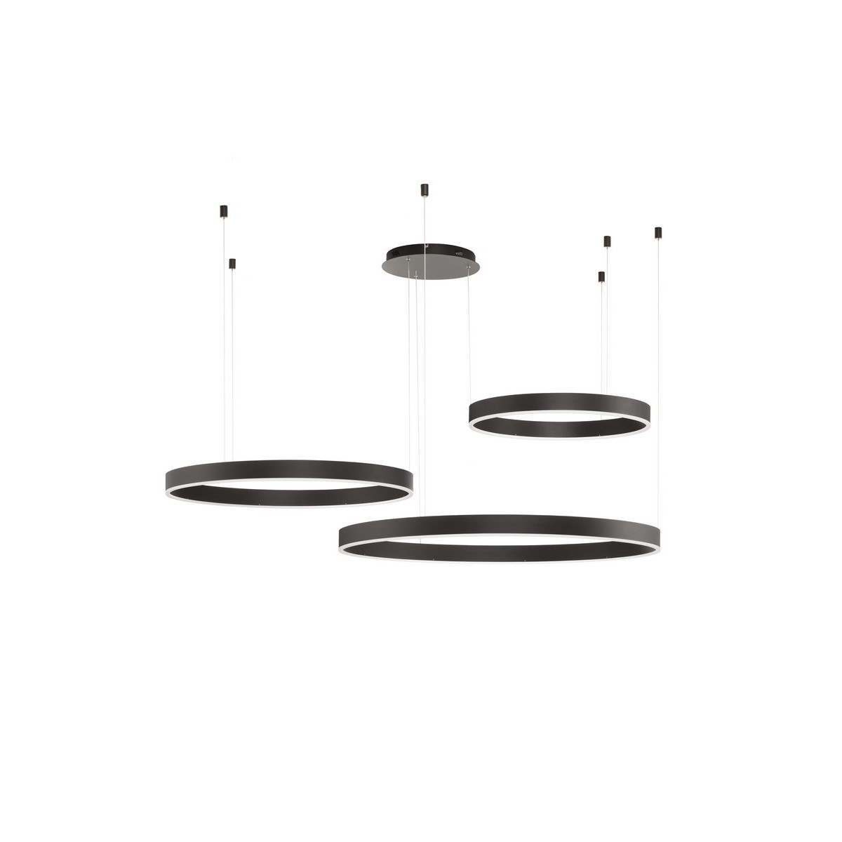 czarna elegancka lampa wisząca - nowoczesna ledowa Luces Exclusivas JACA LE42765