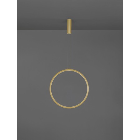 złota designerska lampa wisząca - nowoczesna ledowa Luces Exclusivas AUTLAN LE42775