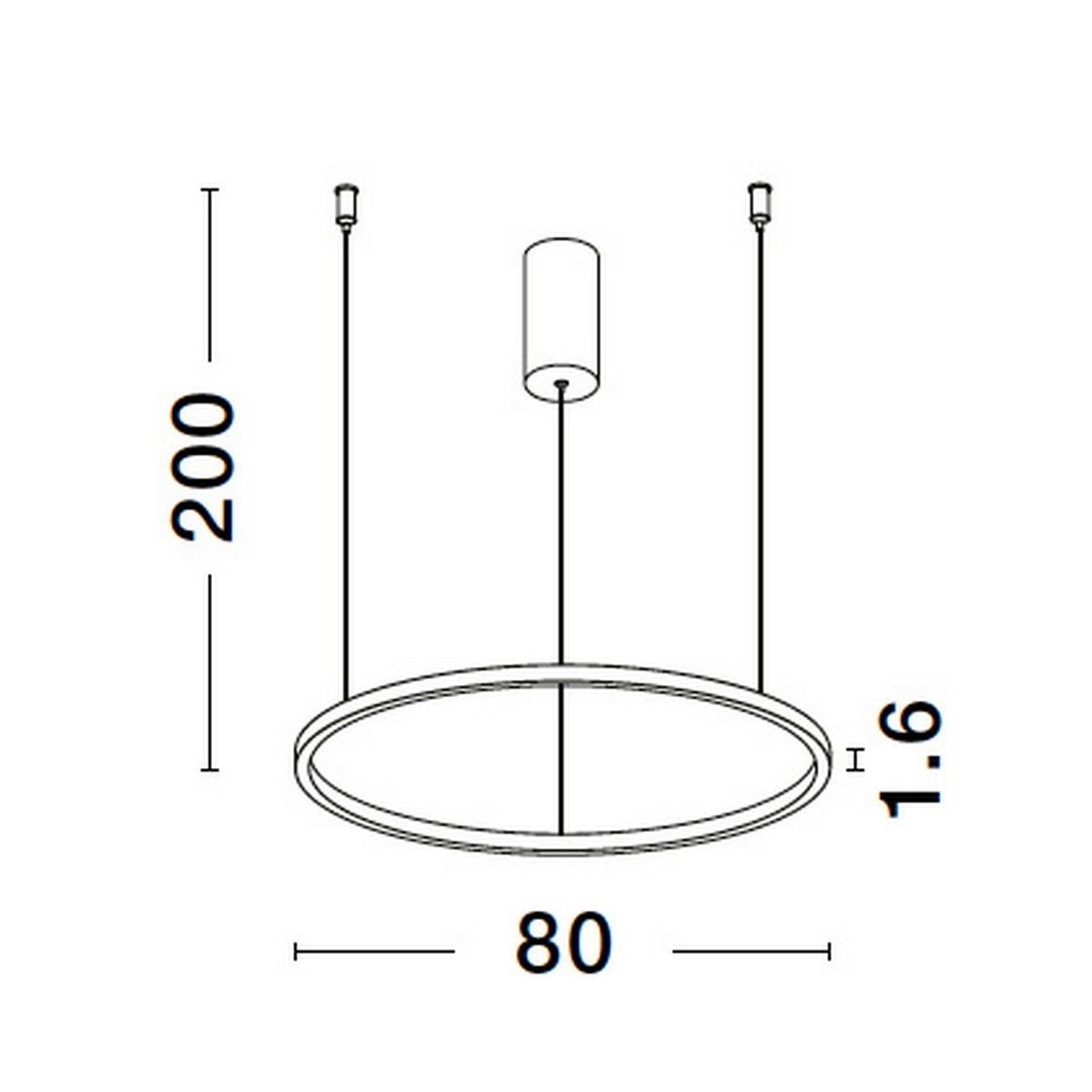 czarna unikatowa lampa wisząca - nowoczesna ledowa Luces Exclusivas TOLUCA LE42781