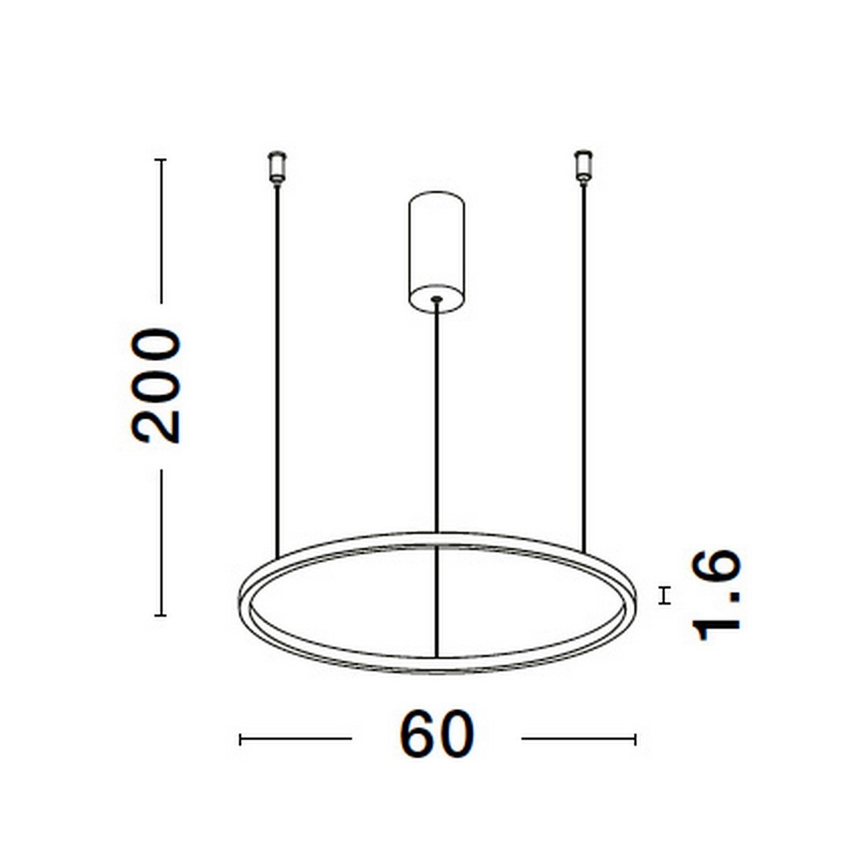 biała elegancka lampa wisząca - nowoczesna ledowa Luces Exclusivas TOLUCA LE42783