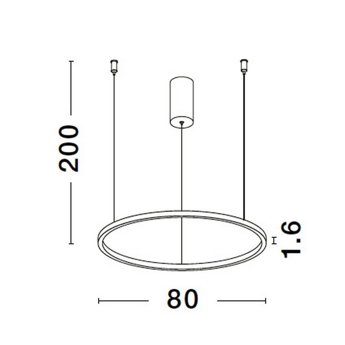 biała designerska lampa wisząca - nowoczesna ledowa Luces Exclusivas TOLUCA LE42784