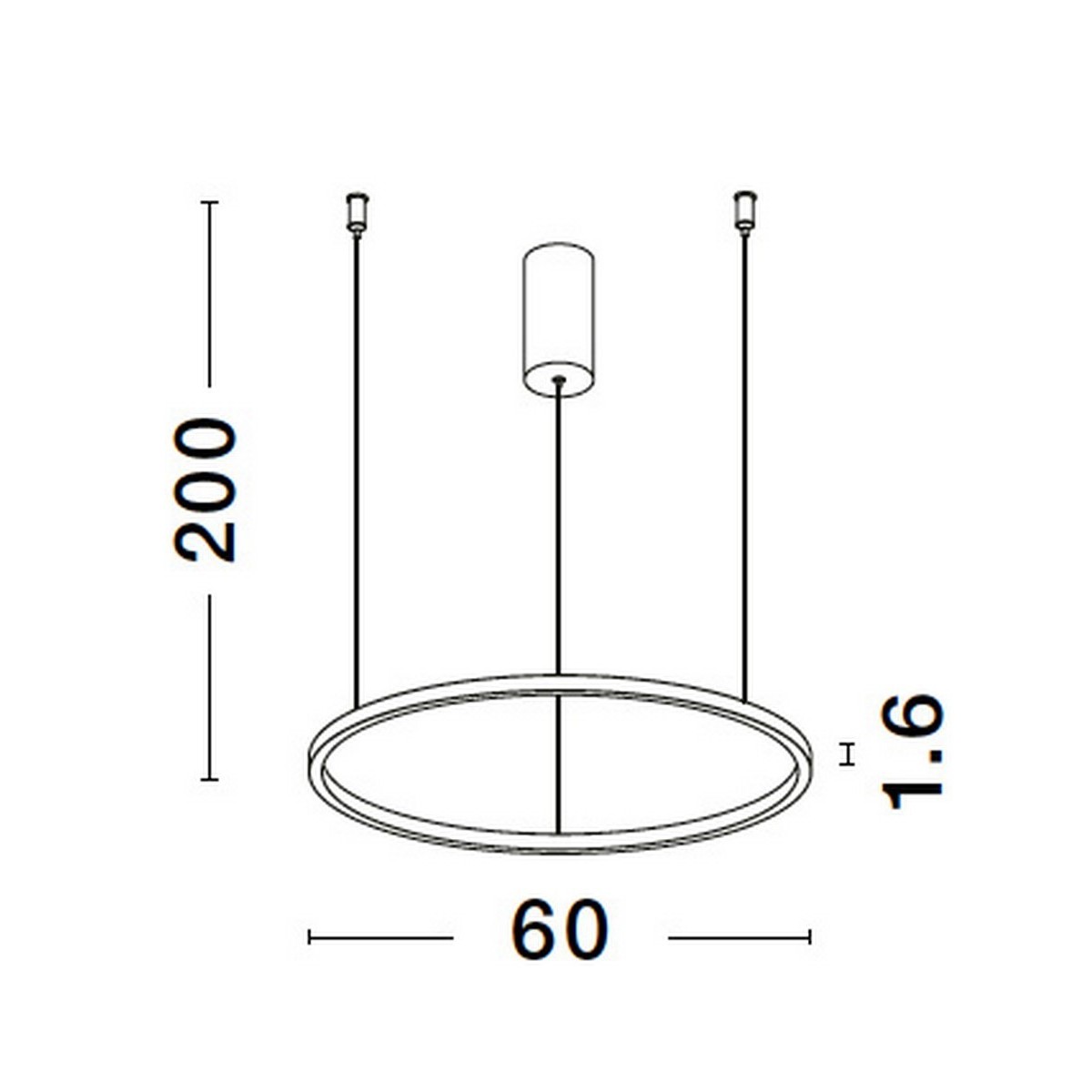 srebrna ekskluzywna lampa wisząca - nowoczesna ledowa Luces Exclusivas TOLUCA LE42786
