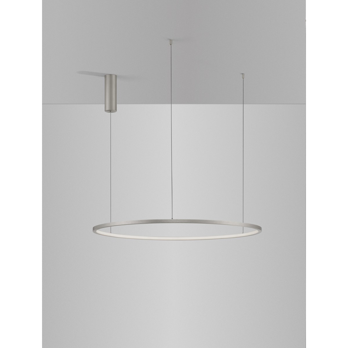 srebrna modna lampa wisząca - nowoczesna ledowa Luces Exclusivas TOLUCA LE42787