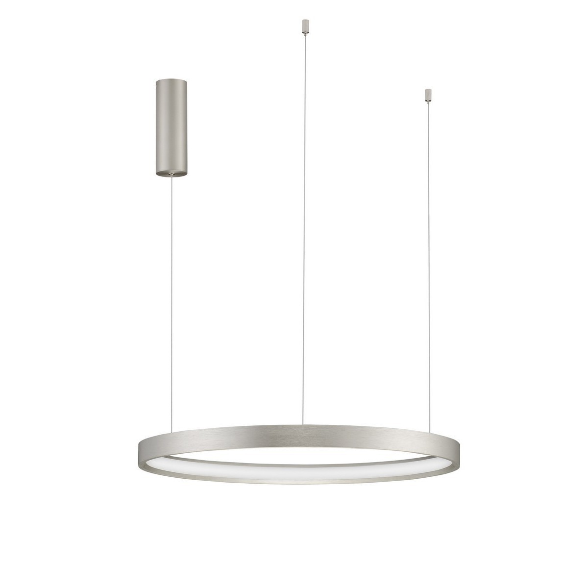 srebrna dekoracyjna lampa wisząca - nowoczesna ledowa Luces Exclusivas ZACAPU LE42791