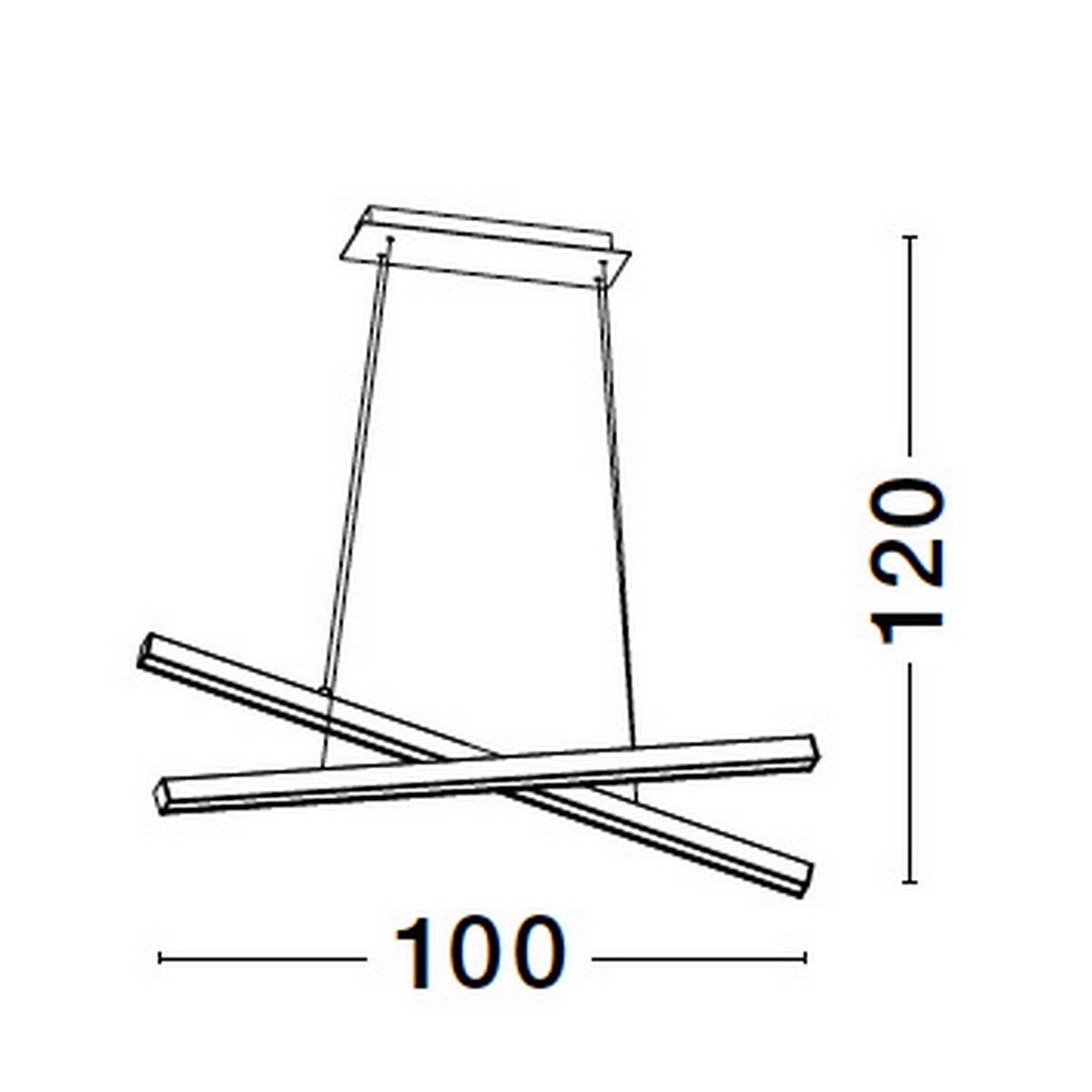 czarna unikatowa lampa wisząca - nowoczesna ledowa Luces Exclusivas PUEBLA LE42799