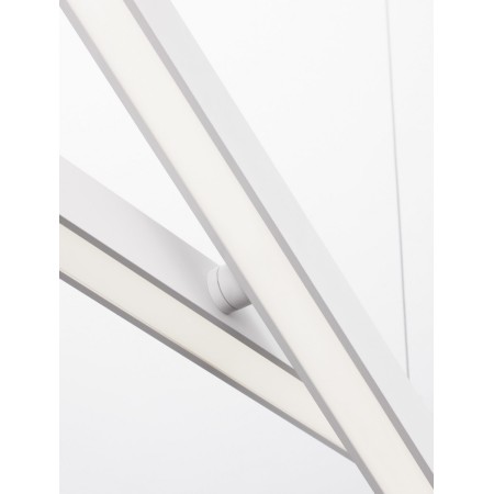 biała dekoracyjna lampa wisząca - nowoczesna ledowa Luces Exclusivas PUEBLA LE42800