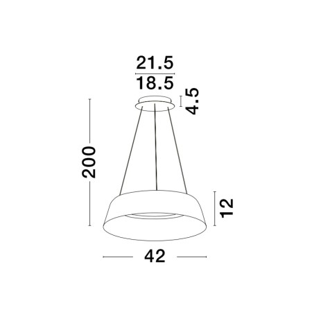biała elegancka lampa wisząca - nowoczesna ledowa Luces Exclusivas CANCUN LE42801