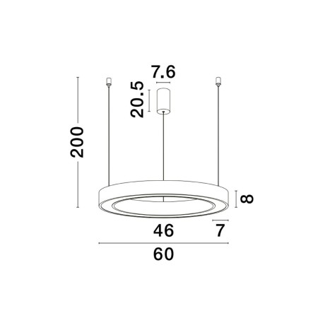 szykowna lampa wisząca Luces Exclusivas SONORA LE42807