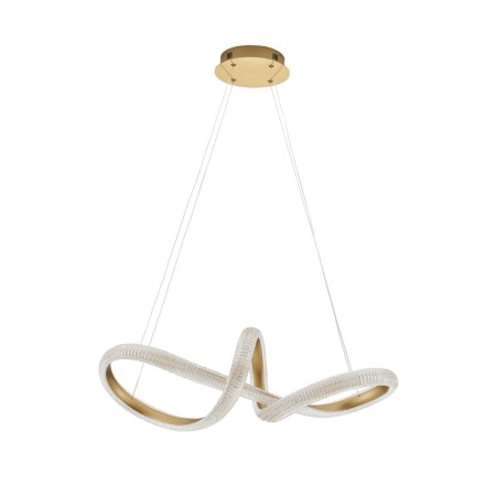 złota unikatowa lampa wisząca - nowoczesna ledowa Luces Exclusivas AMECA LE42817