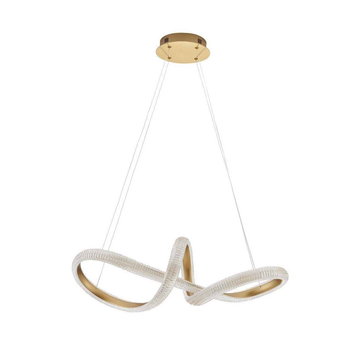 złota unikatowa lampa wisząca - nowoczesna ledowa Luces Exclusivas AMECA LE42817