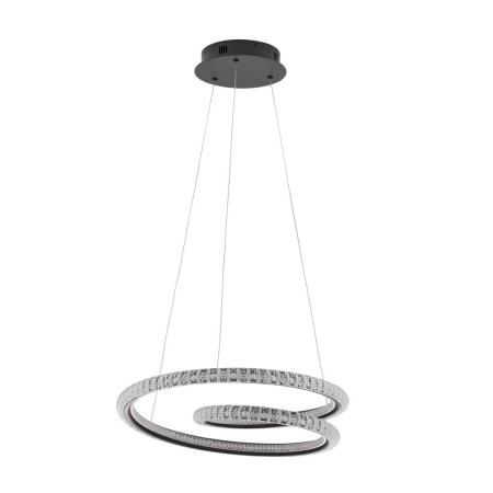 czarna elegancka lampa wisząca - nowoczesna ledowa Luces Exclusivas TEPIC LE42819