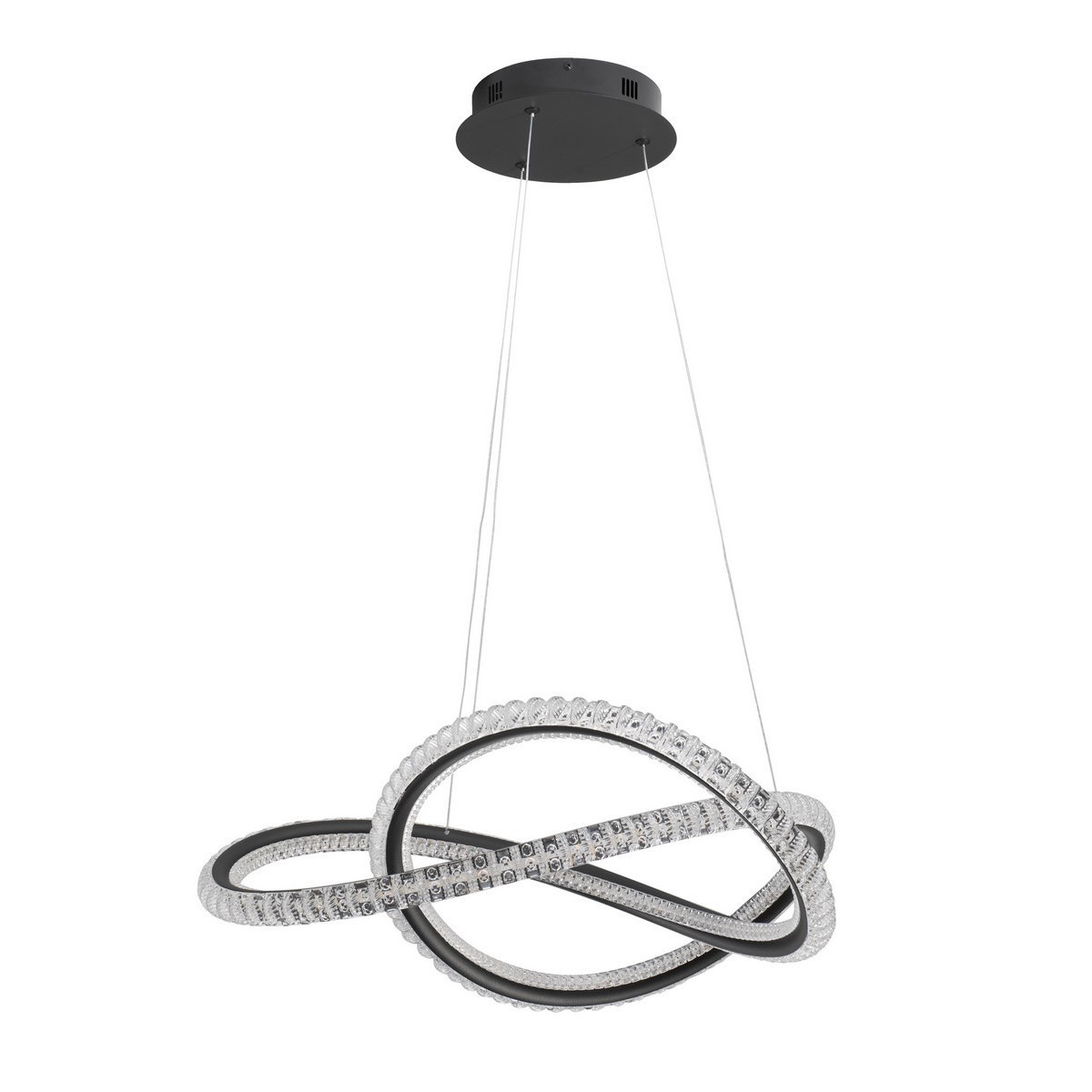 czarna designerska lampa wisząca - nowoczesna ledowa Luces Exclusivas TEPIC LE42820