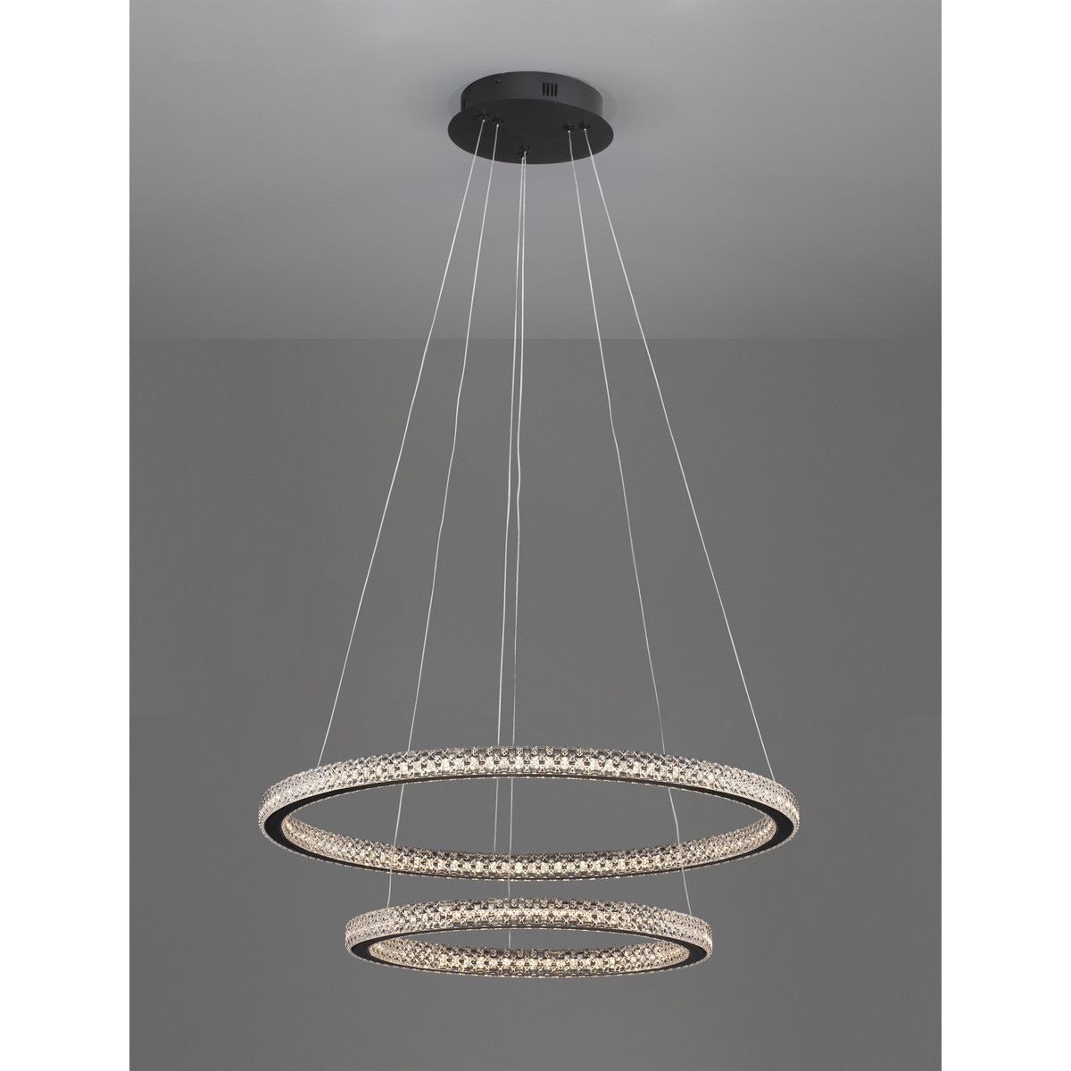 czarna wyszukana lampa wisząca - nowoczesna ledowa Luces Exclusivas TEPIC LE42821