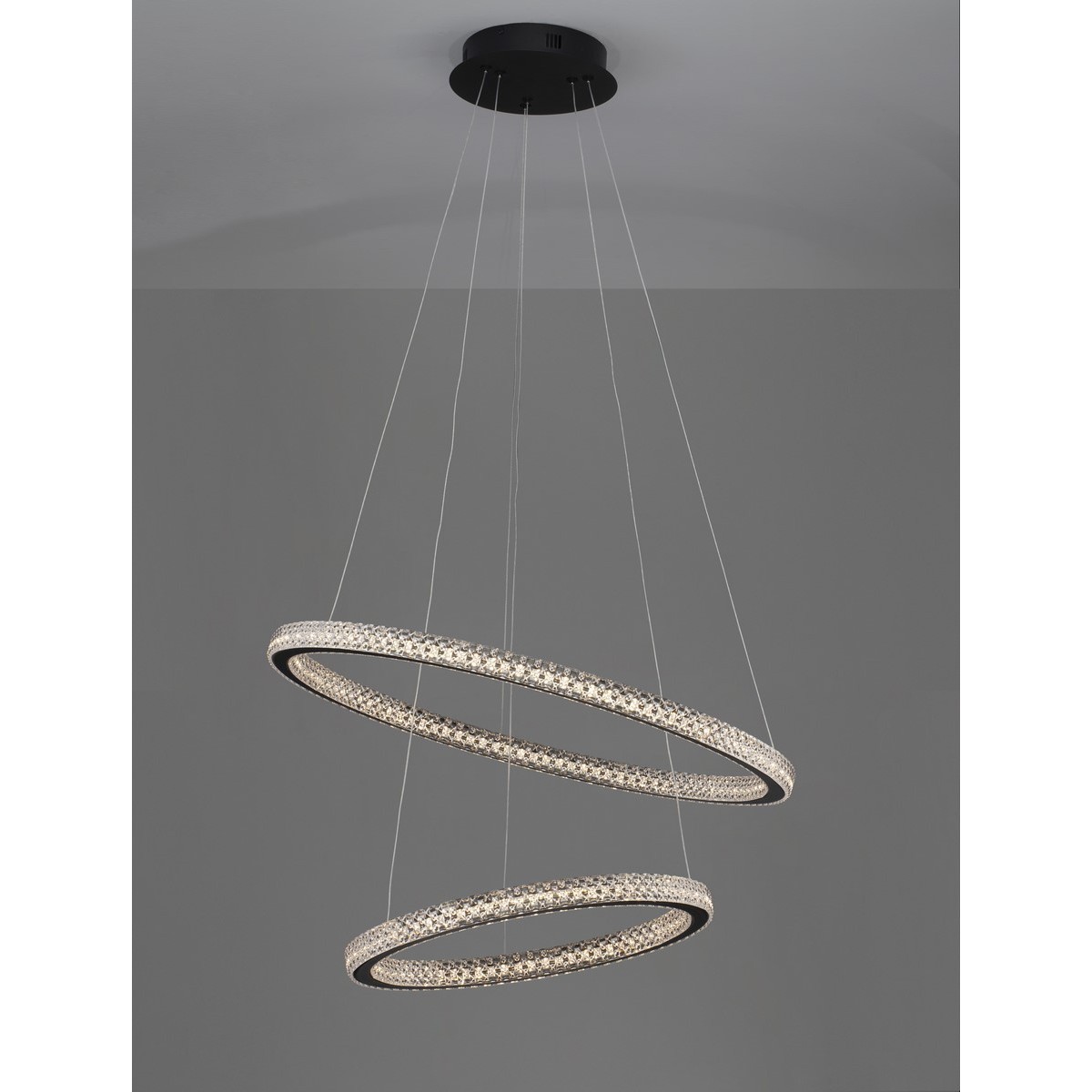 czarna wyszukana lampa wisząca - nowoczesna ledowa Luces Exclusivas TEPIC LE42821