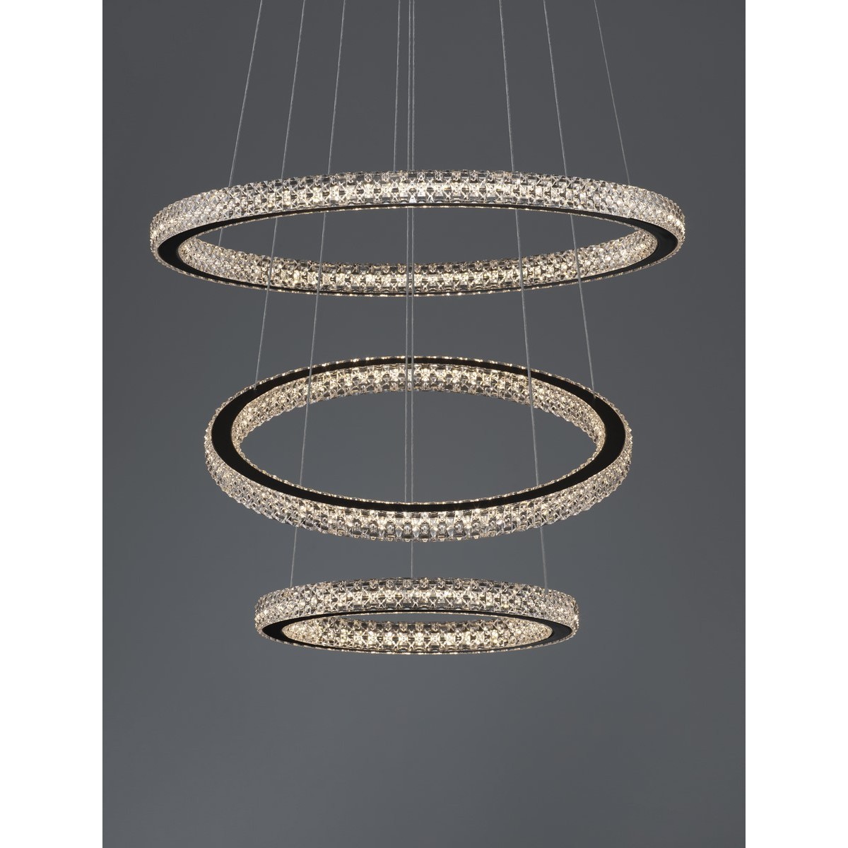 czarna ekskluzywna lampa wisząca - nowoczesna ledowa Luces Exclusivas TEPIC LE42822