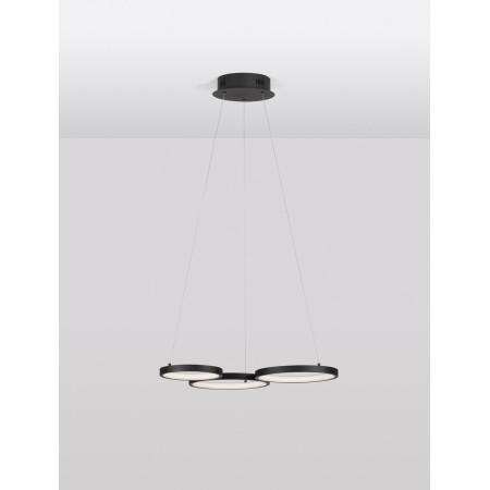 czarna dekoracyjna lampa wisząca - nowoczesna ledowa Luces Exclusivas GARCIA LE42827