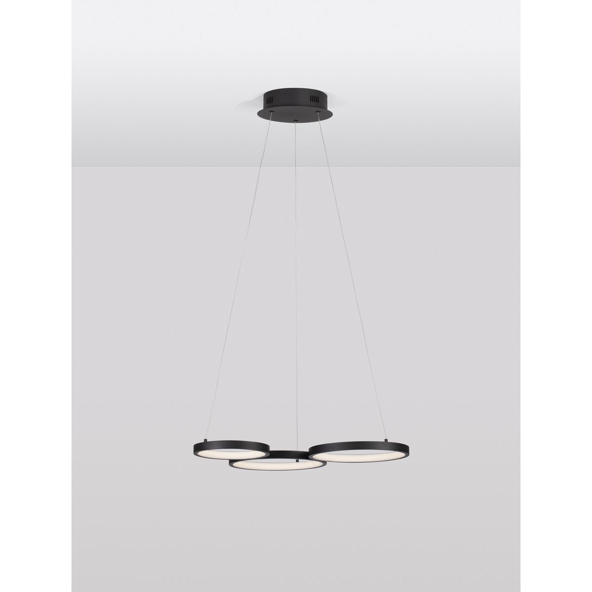 czarna dekoracyjna lampa wisząca - nowoczesna ledowa Luces Exclusivas GARCIA LE42827