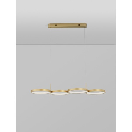 złota elegancka lampa wisząca - nowoczesna ledowa Luces Exclusivas GARCIA LE42828