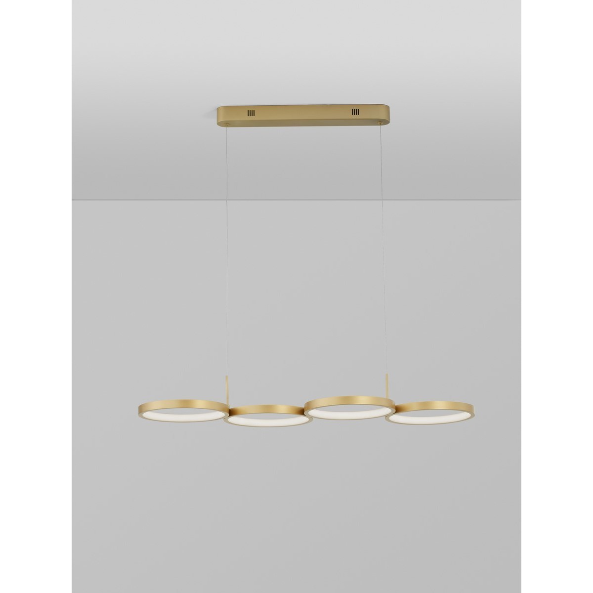 złota elegancka lampa wisząca - nowoczesna ledowa Luces Exclusivas GARCIA LE42828