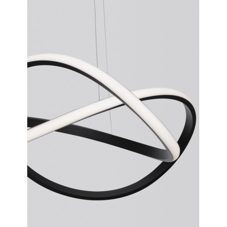 czarna unikatowa lampa wisząca - nowoczesna ledowa Luces Exclusivas CHIAPAS LE42835