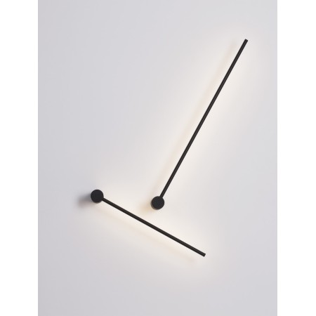 czarna modna lampa ścienna - nowoczesna Luces Exclusivas TECOMAN LE42850