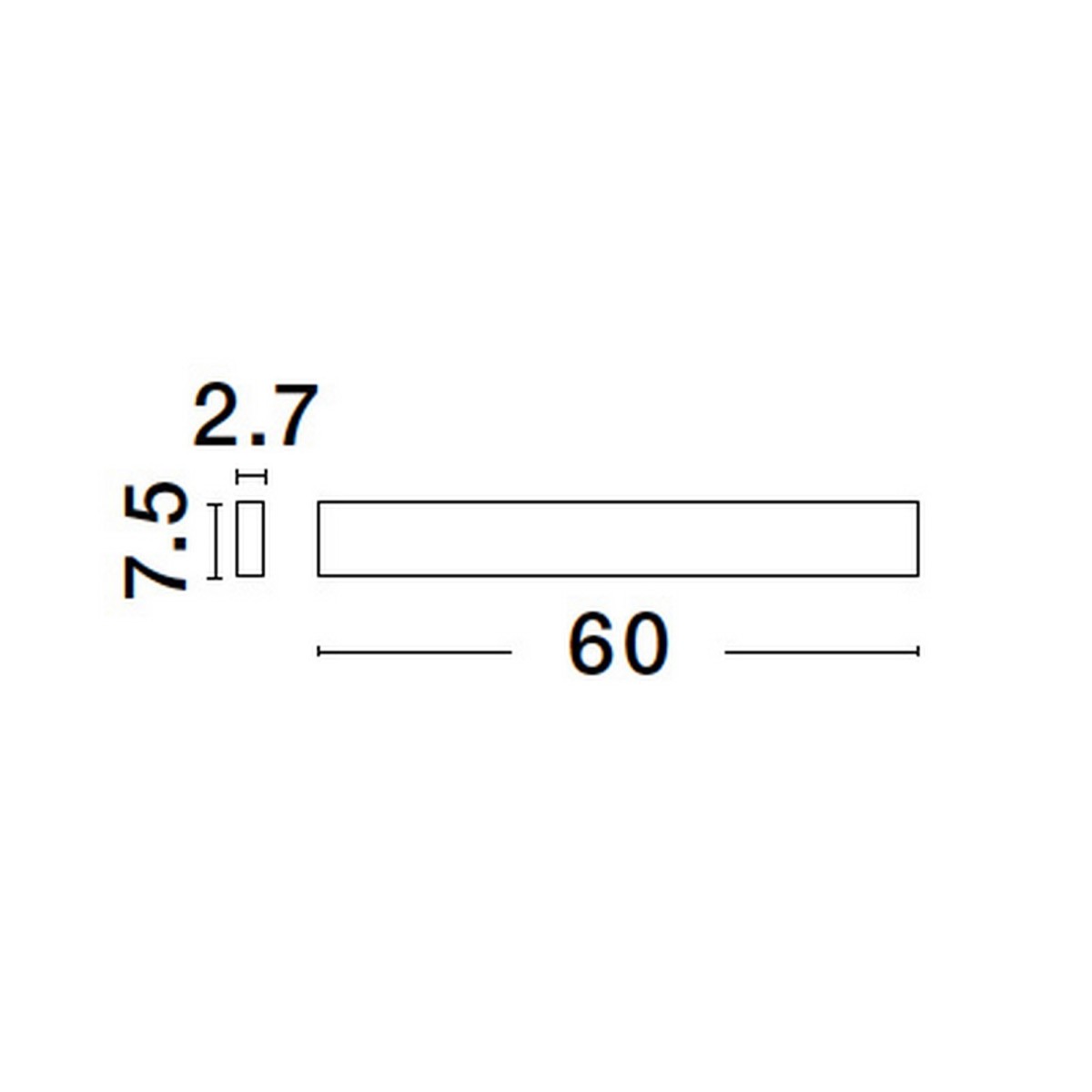 złota elegancka lampa ścienna - nowoczesna Luces Exclusivas DURANGO LE42855