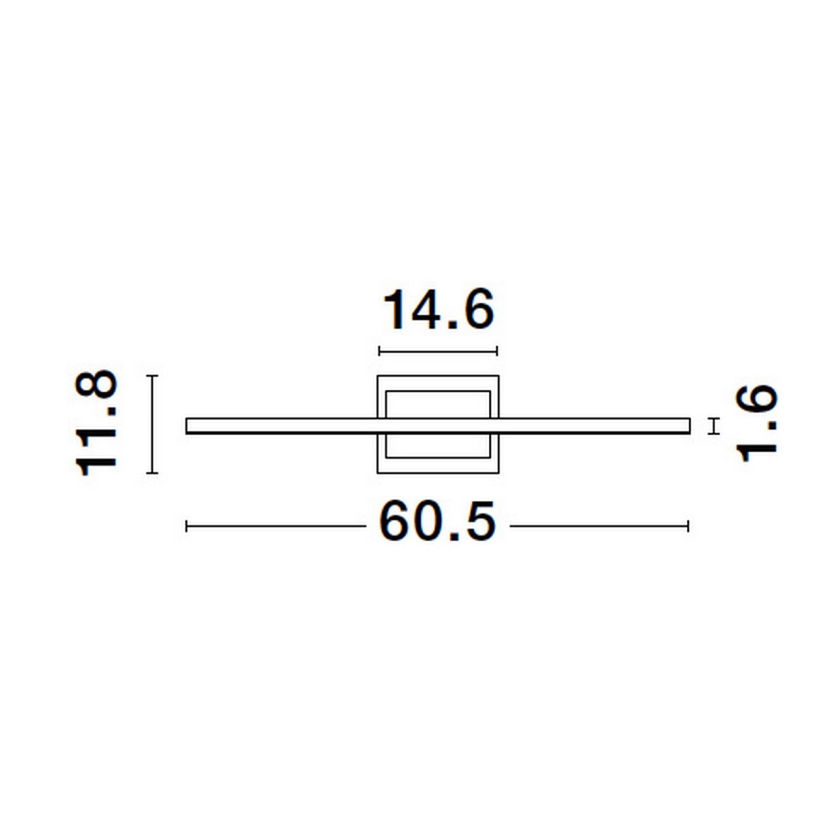 czarna wspaniała lampa ścienna - nowoczesna Luces Exclusivas HIDALGO LE42861