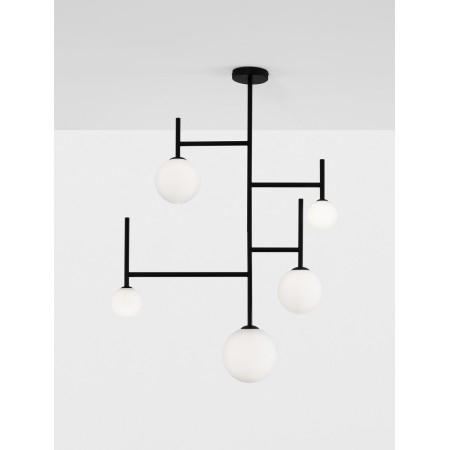 czarna ekskluzywna lampa sufitowa - nowoczesna Luces Exclusivas URUAPAN LE42883