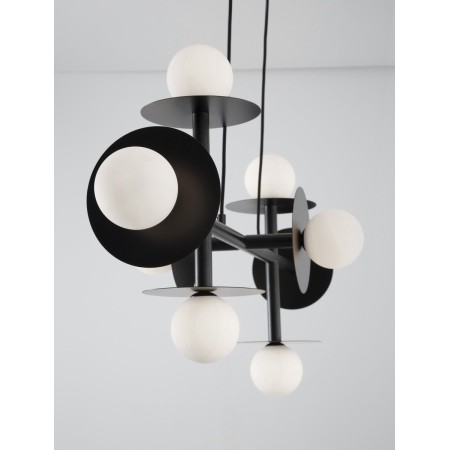 czarna nowoczesna lampa wisząca - nowoczesna  Luces Exclusivas URUAPAN LE42885