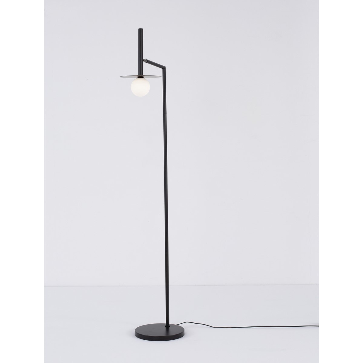 czarna elegancka lampa stojąca - podłogowa  Luces Exclusivas MORELOS LE42889