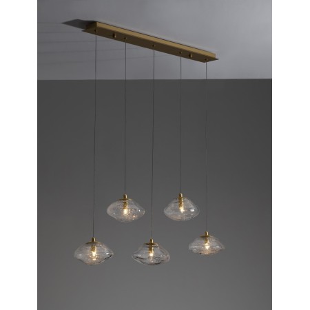 złota modna lampa wisząca - nowoczesna  Luces Exclusivas NAYARIT LE42902