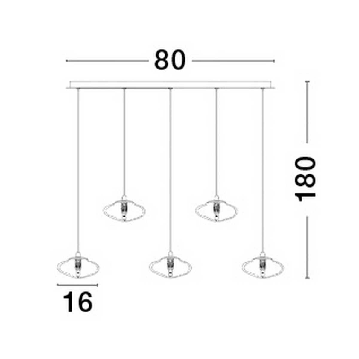 złota modna lampa wisząca - nowoczesna  Luces Exclusivas NAYARIT LE42902
