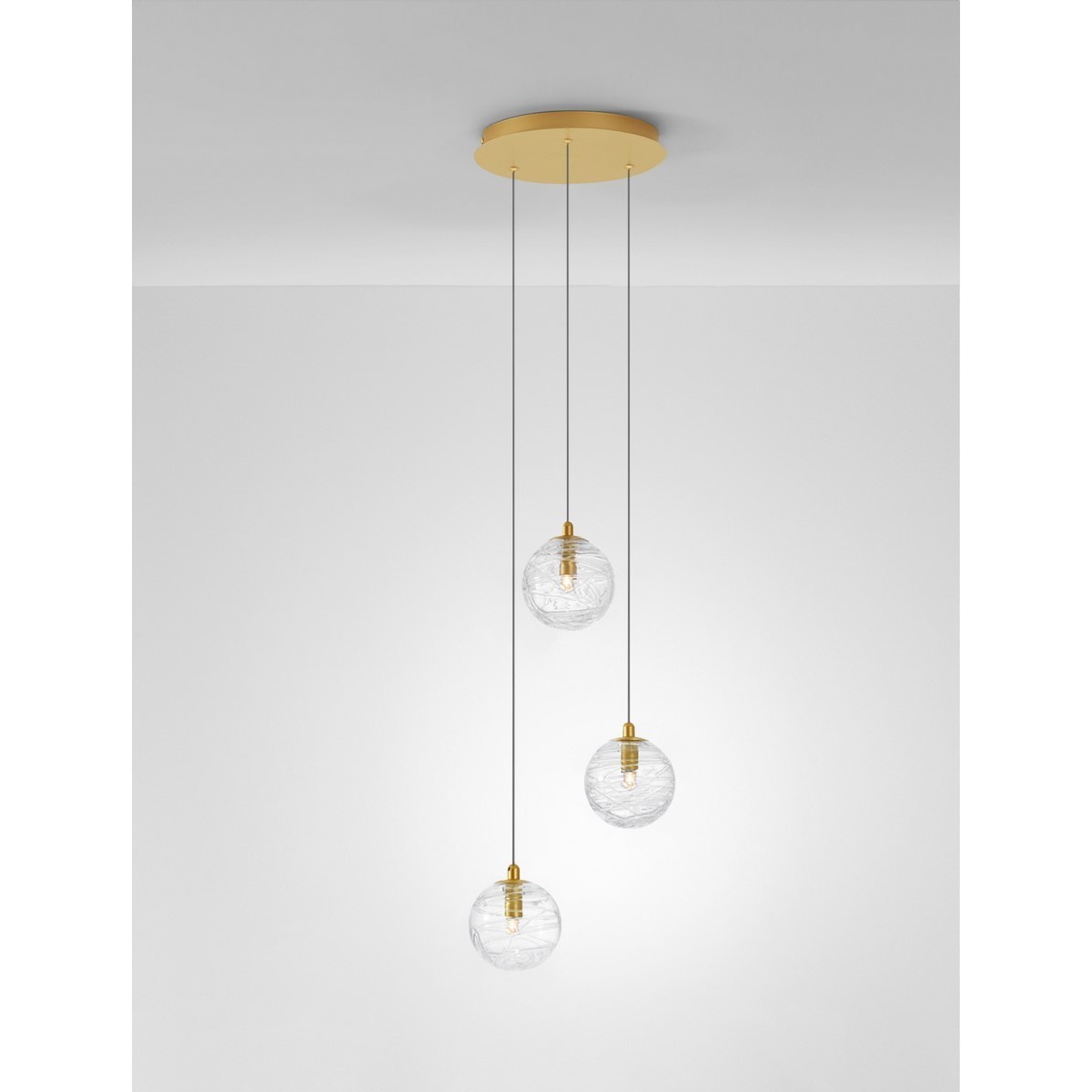złota wspaniała lampa wisząca - nowoczesna  Luces Exclusivas CABRAL LE42904