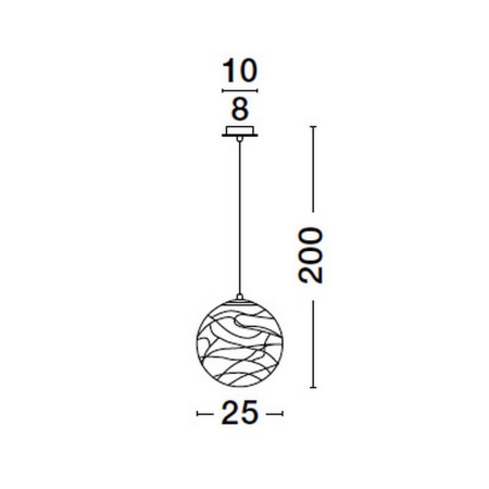 złota unikatowa lampa wisząca - nowoczesna  Luces Exclusivas CABRAL LE42905
