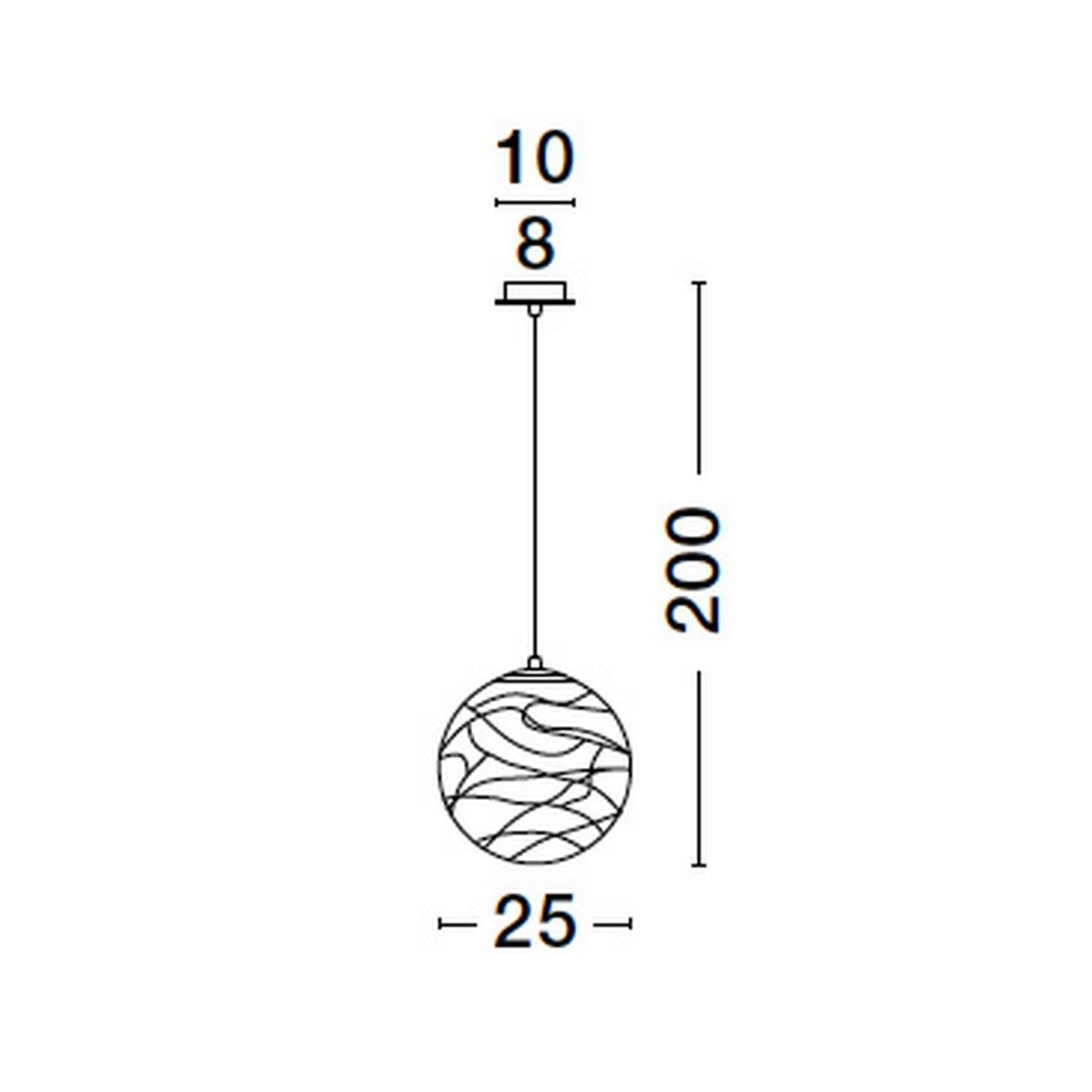 złota unikatowa lampa wisząca - nowoczesna  Luces Exclusivas CABRAL LE42905