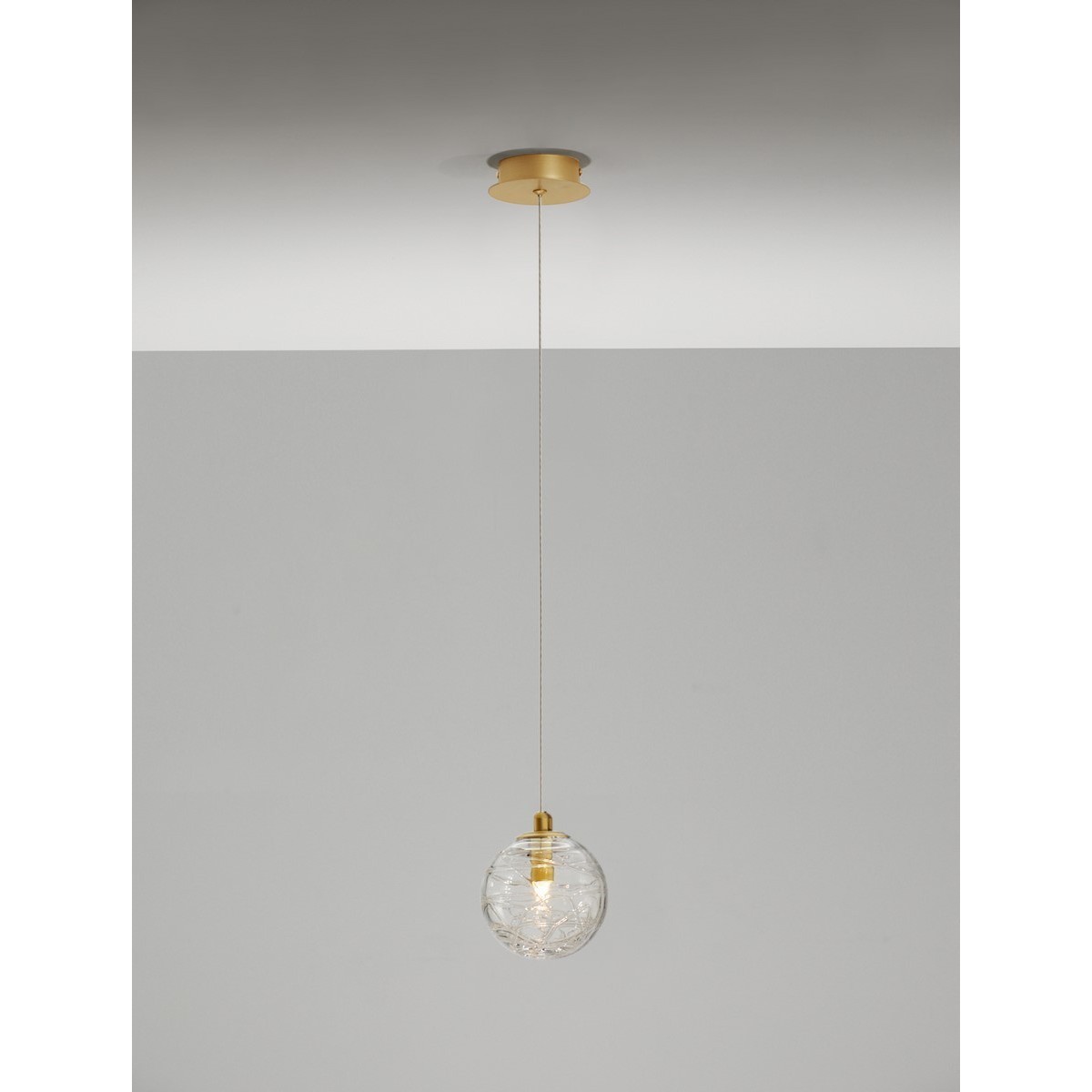 złota dekoracyjna lampa wisząca - nowoczesna  Luces Exclusivas CABRAL LE42906