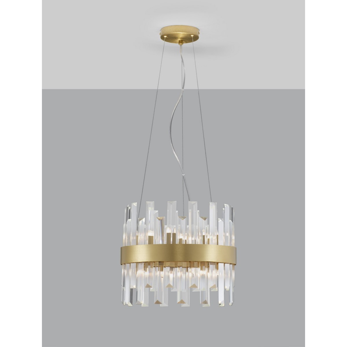 złota elegancka lampa wisząca - nowoczesna  Luces Exclusivas CHOLULA LE42907