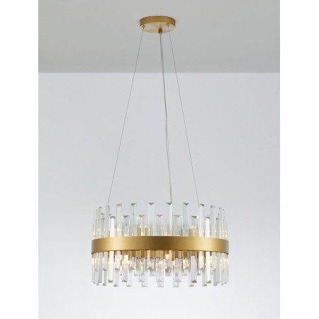 złota designerska lampa wisząca - nowoczesna  Luces Exclusivas CHOLULA LE42908