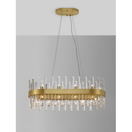 złota wyszukana lampa wisząca - nowoczesna  Luces Exclusivas CHOLULA LE42909