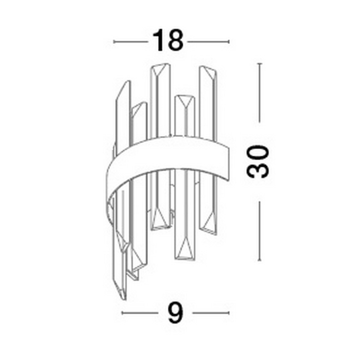 złota ekskluzywna lampa ścienna - nowoczesna Luces Exclusivas CHOLULA LE42910