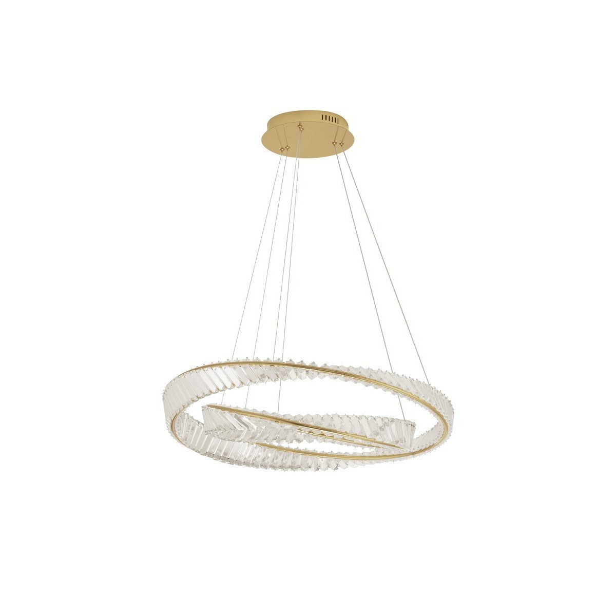 złota unikatowa lampa wisząca - nowoczesna ledowa Luces Exclusivas BAUTA LE42914