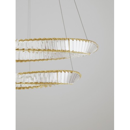 złota unikatowa lampa wisząca - nowoczesna ledowa Luces Exclusivas BAUTA LE42914