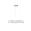 srebrna elegancka lampa wisząca - nowoczesna ledowa Luces Exclusivas BAUTA LE42916